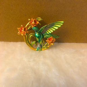 Vintage hummingbird pin